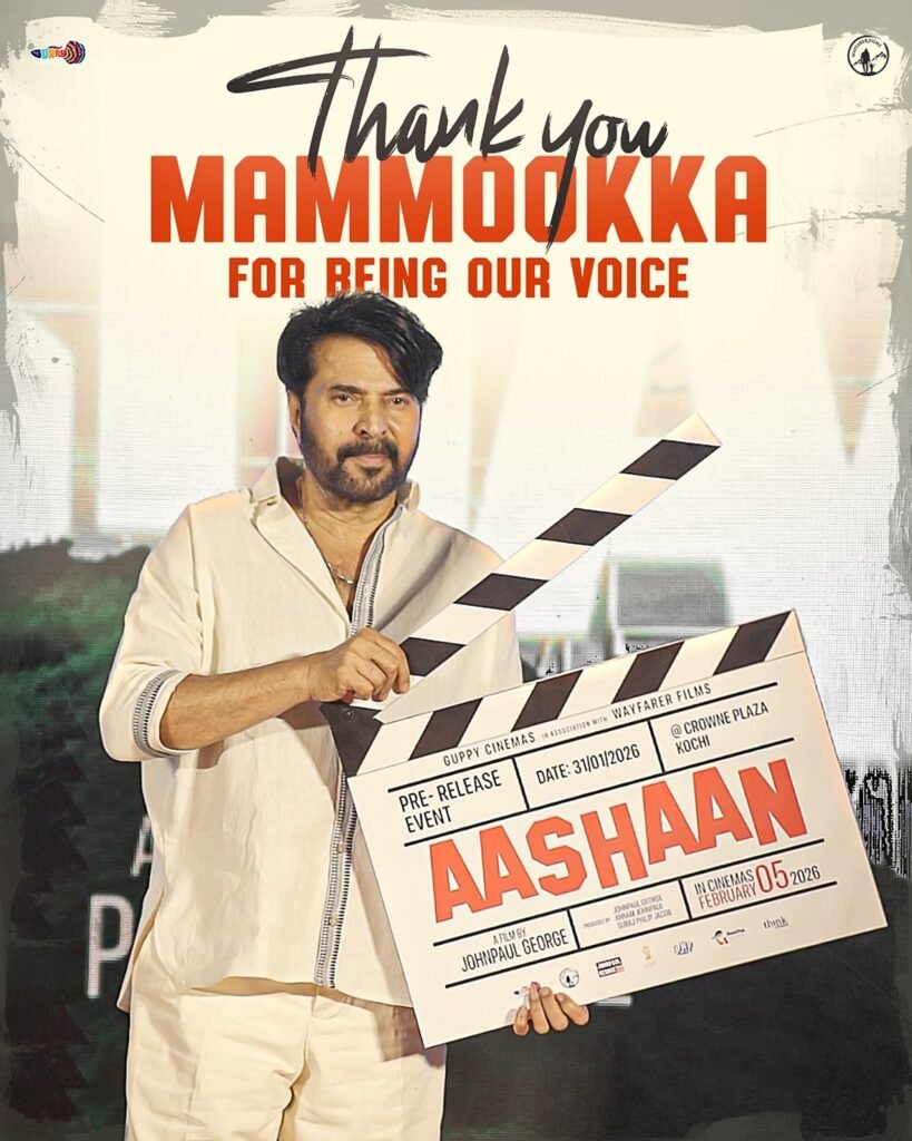 Megastar Mammootty Joins Aashaan as Voice Presence | John Paul George–Indrans Film Wins Big Audience Response