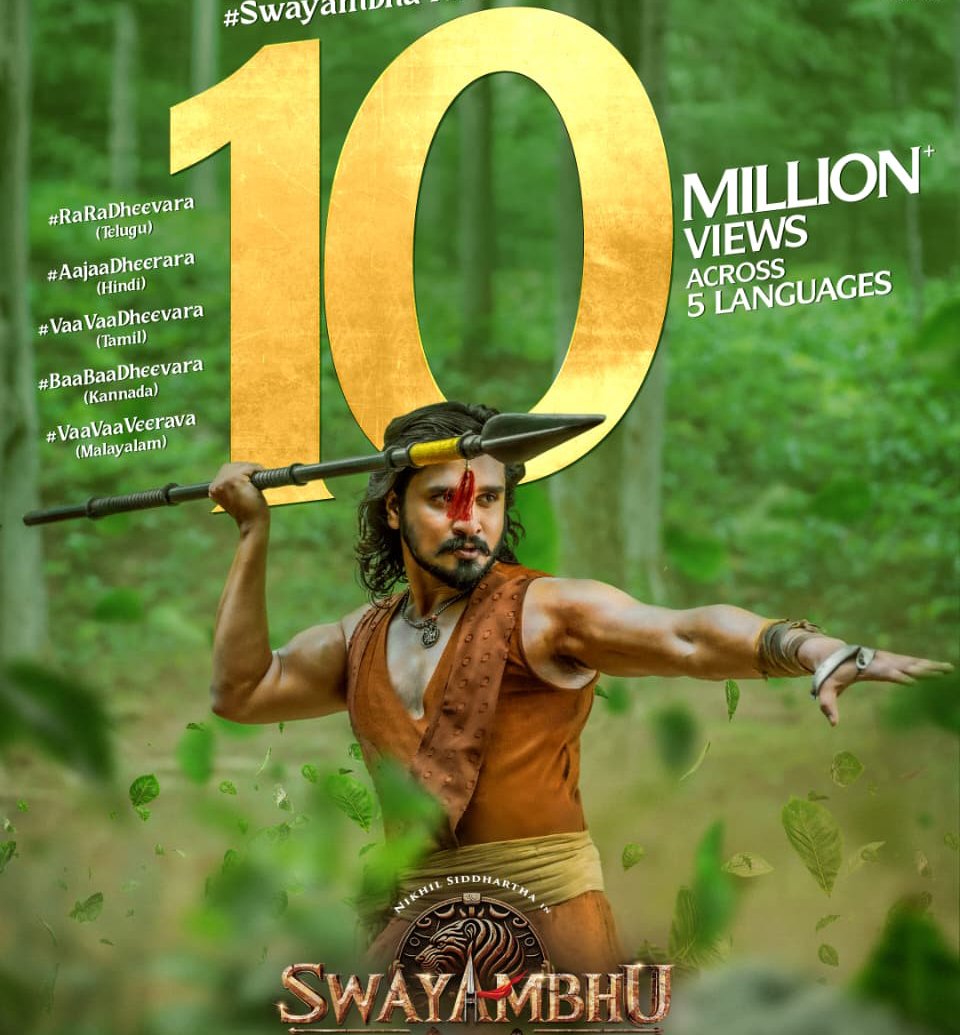 Vaa Vaa Veerava Hits 10 Million Views | Swayambhu Nikhil Siddhartha Song
