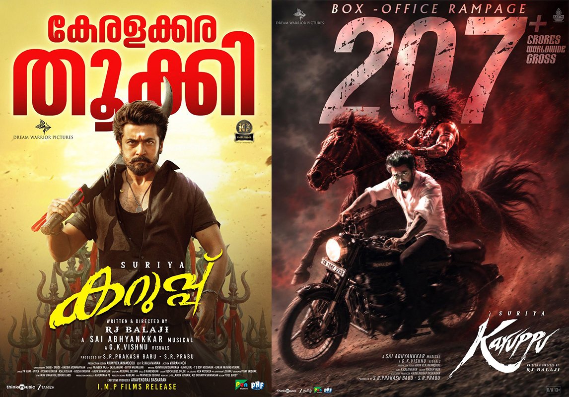 Suriya’s Karuppu Enters 200 Crore Club; Blockbuster Success Continues in Kerala