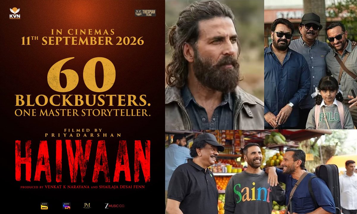 Haiwaan Release Date Announced: Priyadarshan, Akshay Kumar & Saif Ali Khan Thriller Set for September 11, 2026