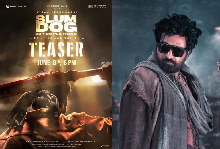 Slum Dog Teaser on June 8 | Vijay Sethupathi and Puri Jagannadh’s Pan-India Thriller Unveils New Poster