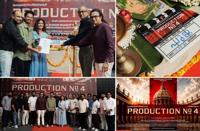 Panorama Studios’ Fourth Malayalam Film Launched: Sangeeth Prathap and Anna Ben Lead Vivek’s Mystery Thriller