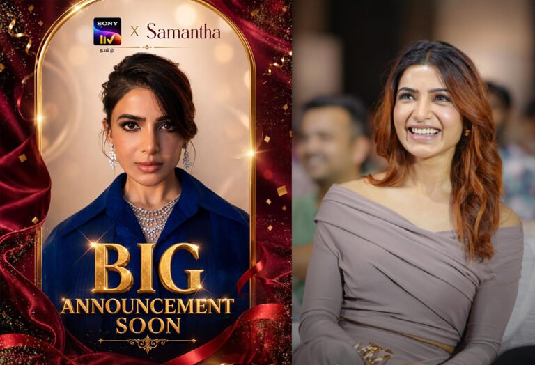 Samantha and Sony LIV Tamil Join Hands for a New Project | Big Announcement Coming Soon