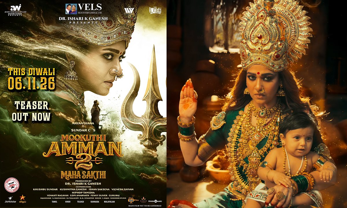 Nayanthara’s Mahashakti Teaser Out; Mookuthi Amman 2 to Release on November 6