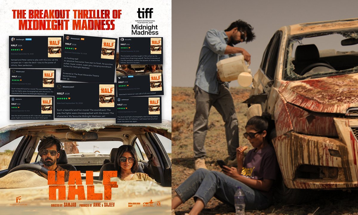 Half Makes History at TIFF; Malayalam Film Receives Enthusiastic Response at Midnight Madness Premiere