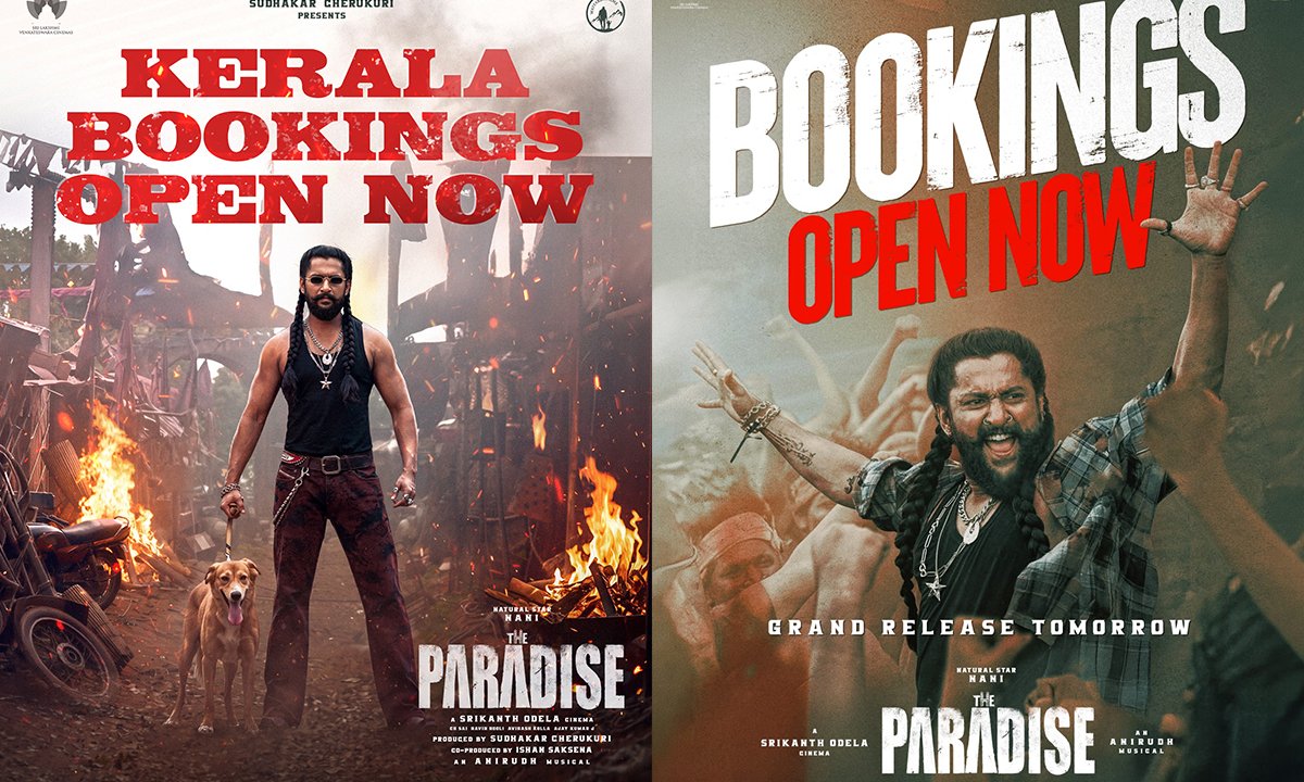 The Paradise Advance Booking Opens in Kerala; Nani Film Premiere Shows Begin Tonight