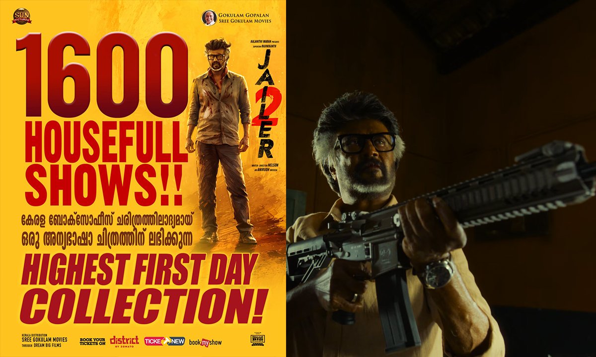 Jailer 2 Kerala Box Office: 1,600 Housefull Shows on Day 1; Rajinikanth Film Reportedly Beats Leo Record