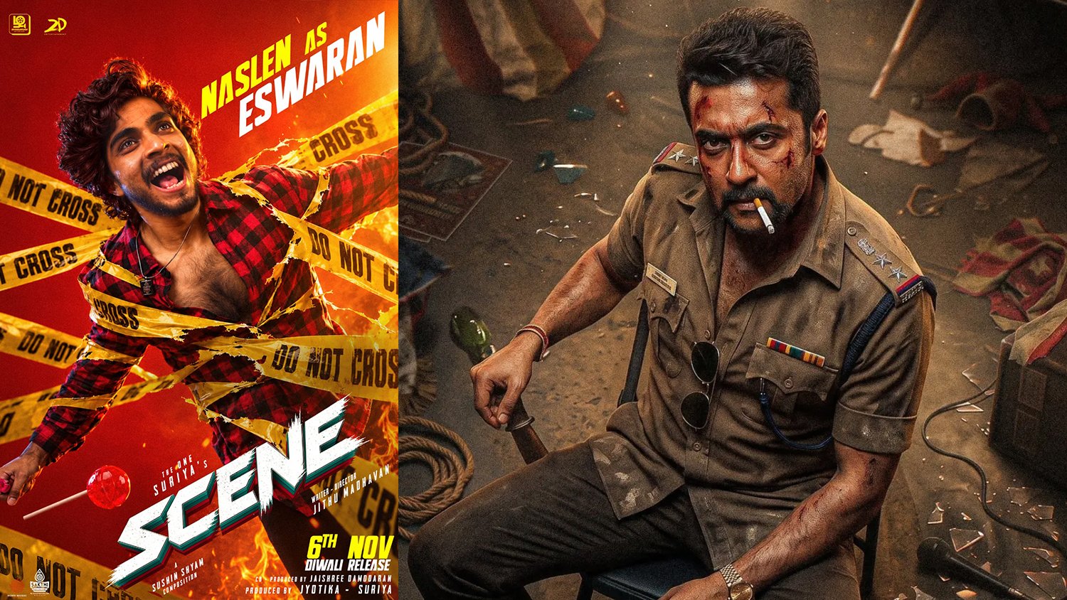 Naslen as Eeswaran in Suriya’s Scene: Character Teaser Out; Jithu Madhavan Film Releases November 6