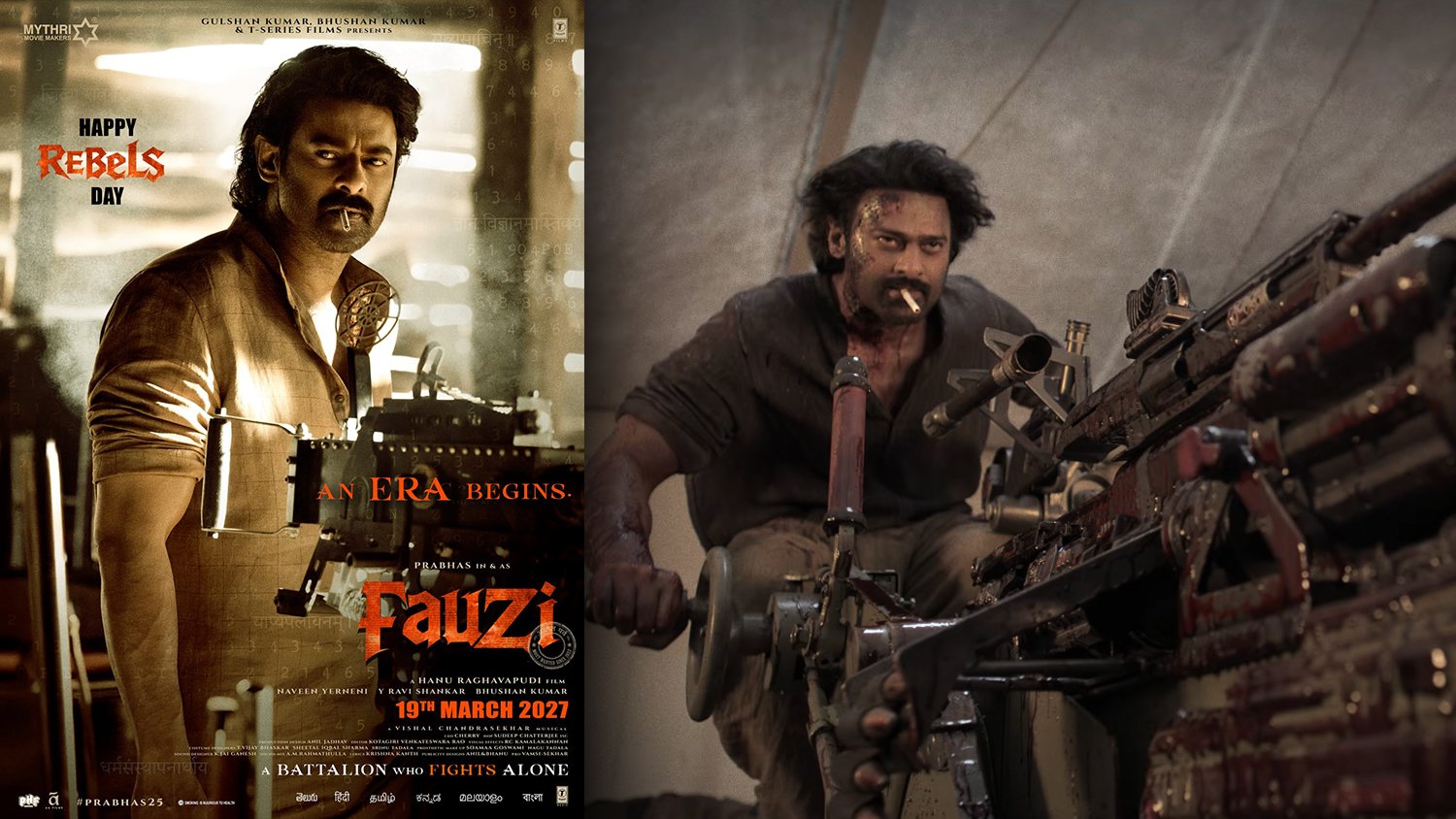 Prabhas’ Fauzi Birthday Special Glimpse Out: File No. 25 Revealed; Worldwide Release March 19, 2027